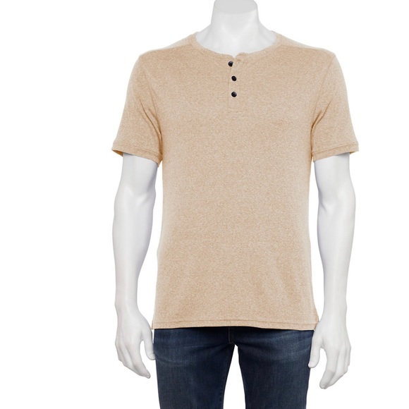 Apt. 9 Other - Men’s Apt. 9 Core Classic Fit Henley Tee-Shirt-Oatmeal